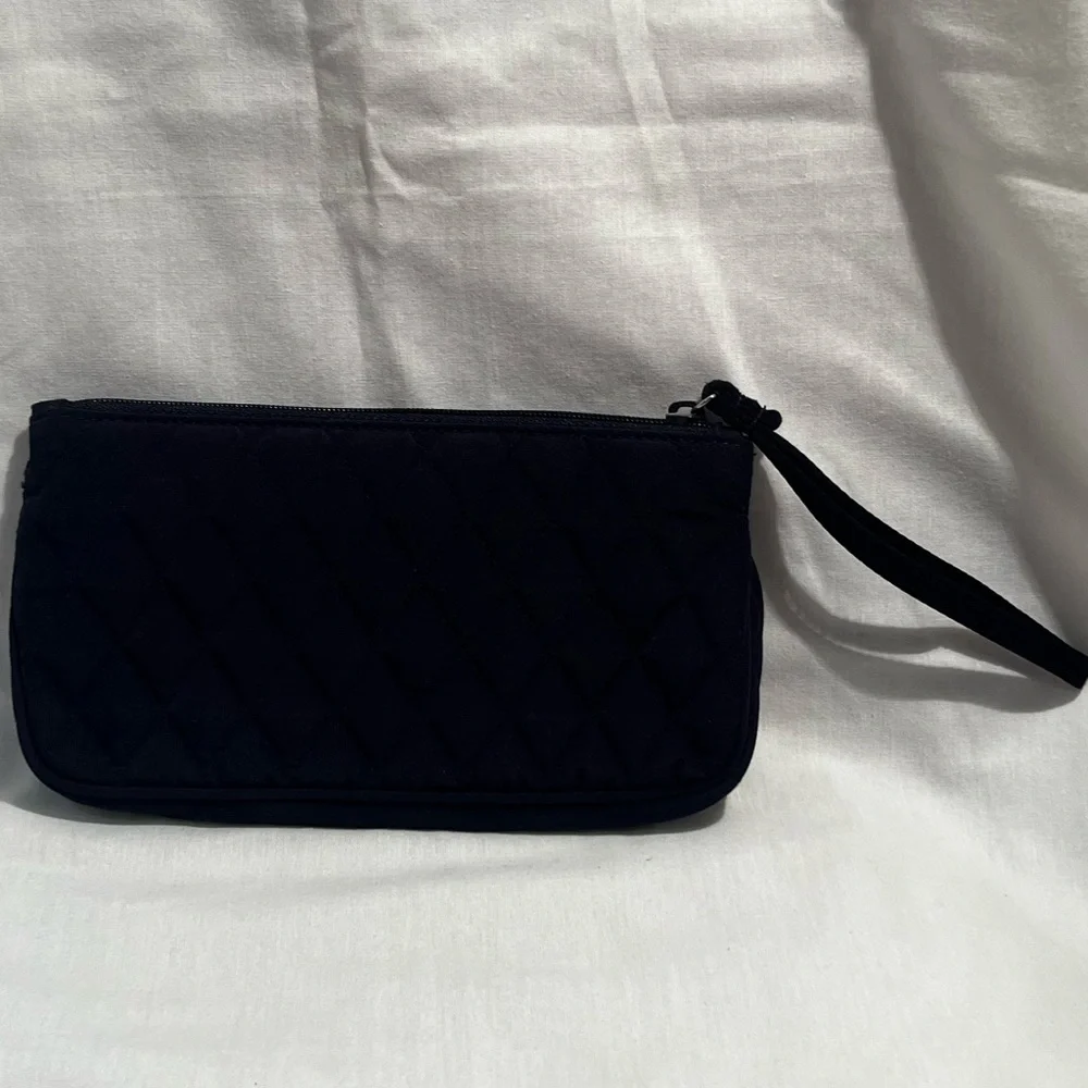 Vera Bradley Quilted Classic Navy Wristlet